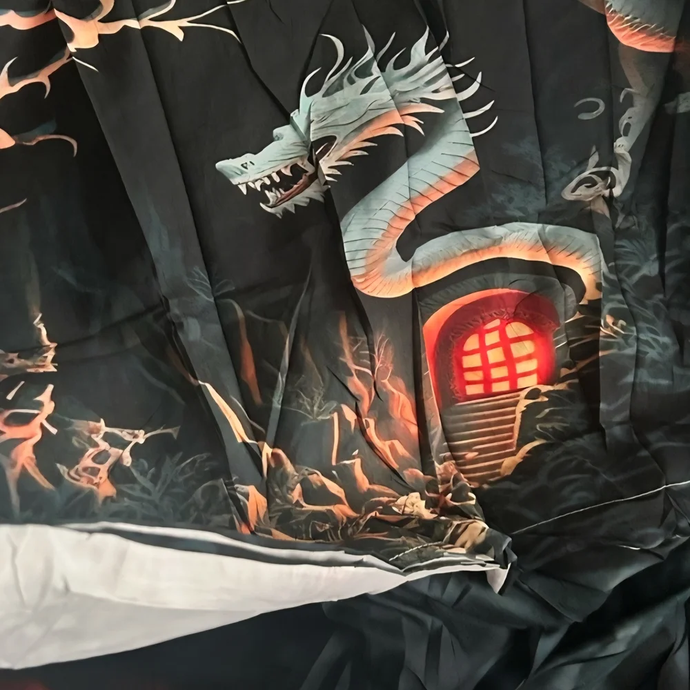 Mystical Dragon Black Comforter Set NWOT
